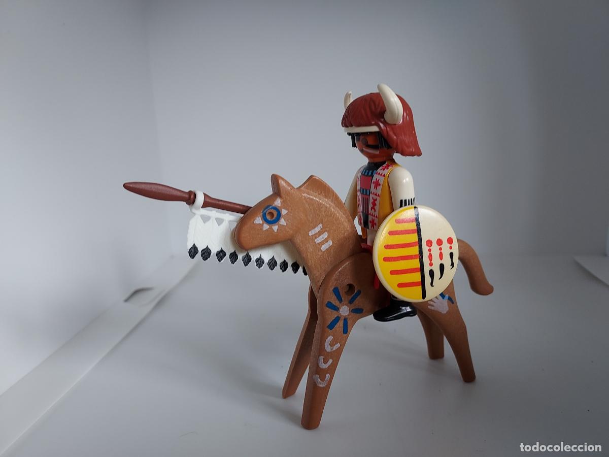 Playmobil: PLAYMOBIL INDIO A CABALLO OESTE WESTERN