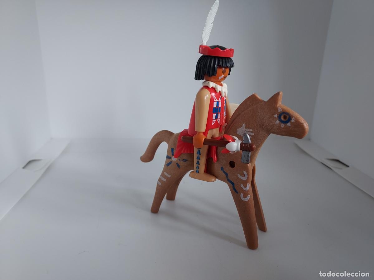 Playmobil: PLAYMOBIL INDIO A CABALLO OESTE WESTERN