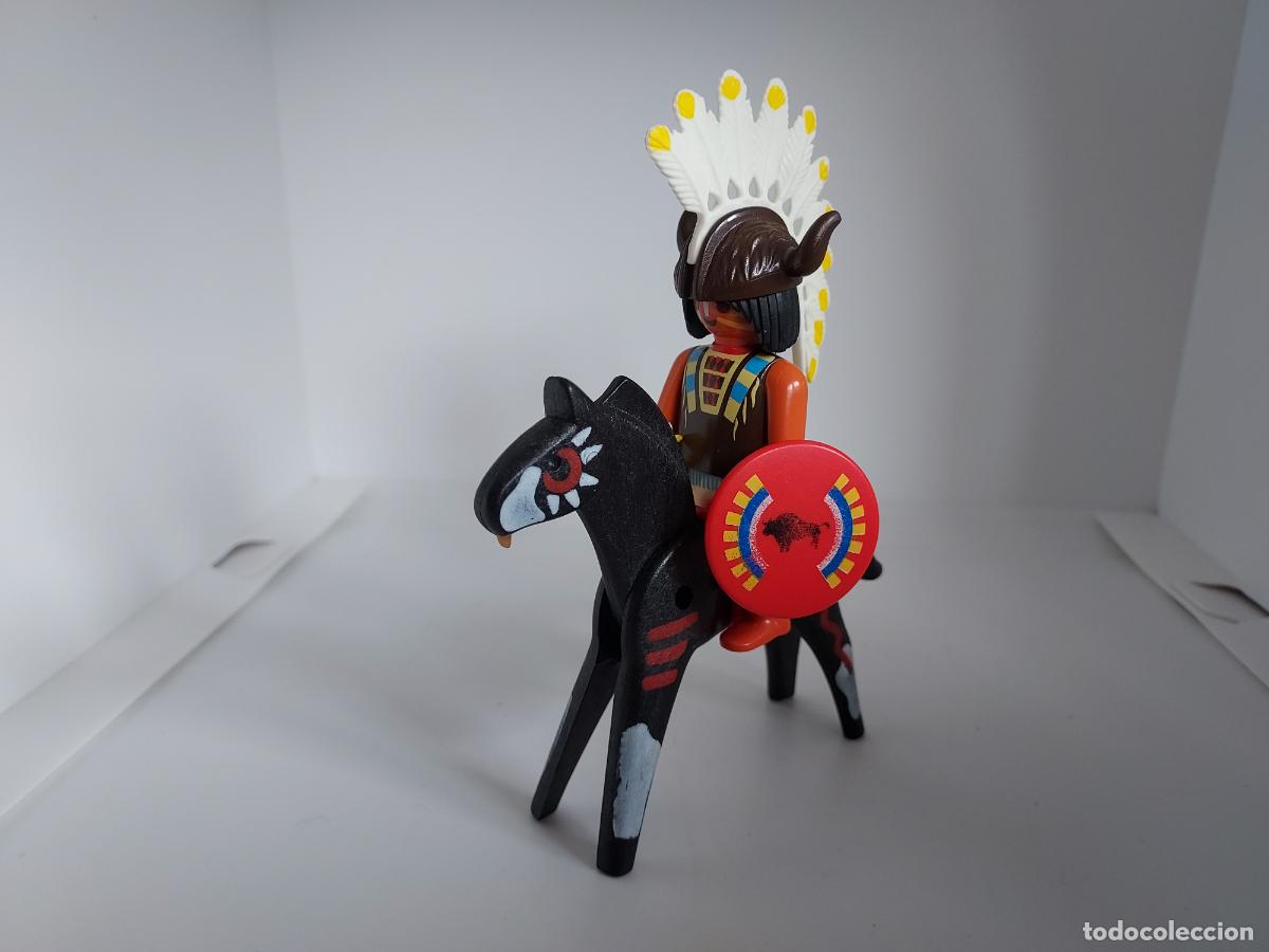 Playmobil: PLAYMOBIL INDIO A CABALLO OESTE WESTERN