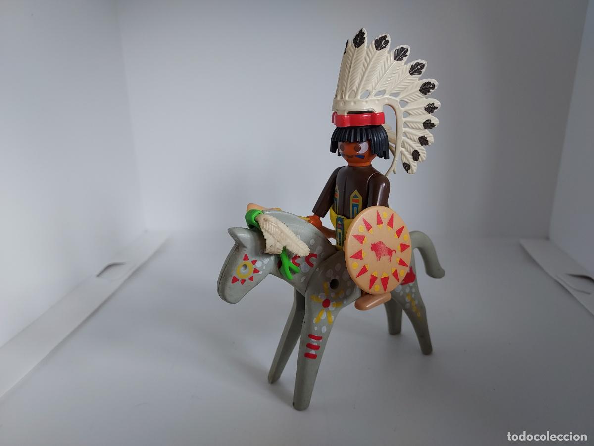 Playmobil: PLAYMOBIL INDIO A CABALLO OESTE WESTERN
