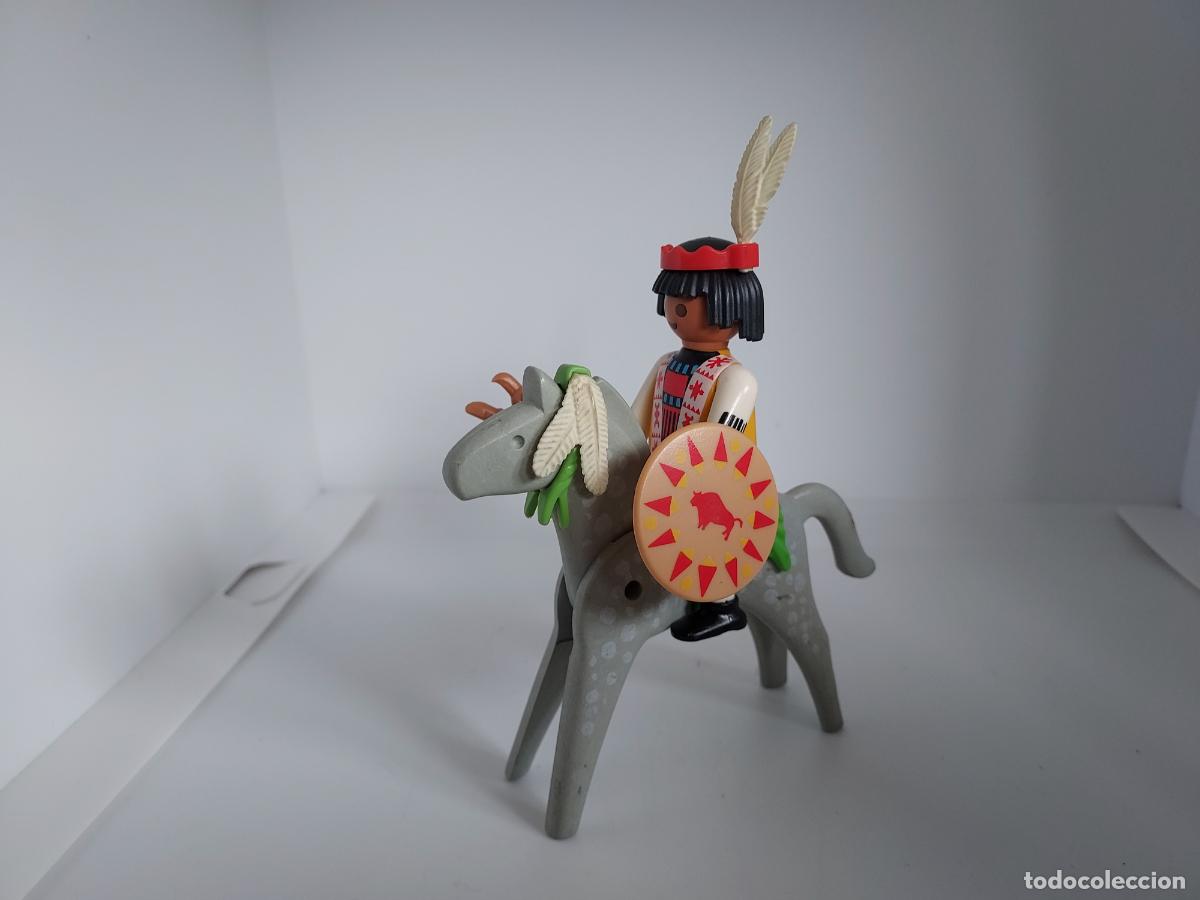 Playmobil: PLAYMOBIL INDIO A CABALLO OESTE WESTERN