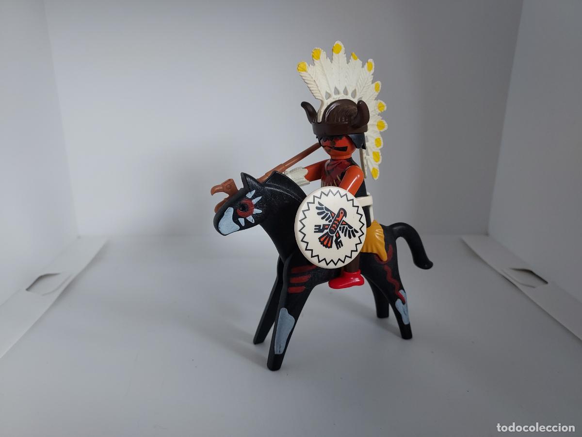 Playmobil: PLAYMOBIL INDIO A CABALLO OESTE WESTERN