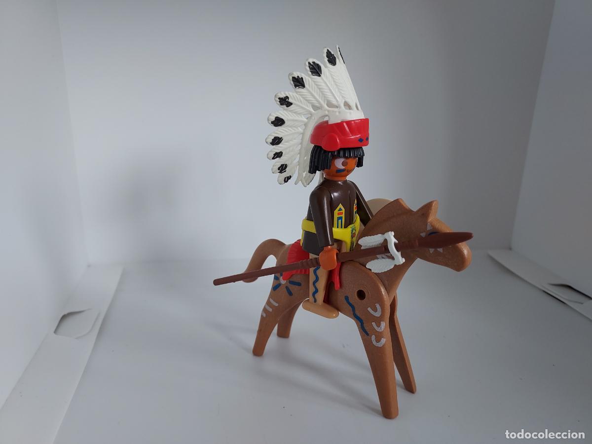 Playmobil: PLAYMOBIL INDIO A CABALLO OESTE WESTERN