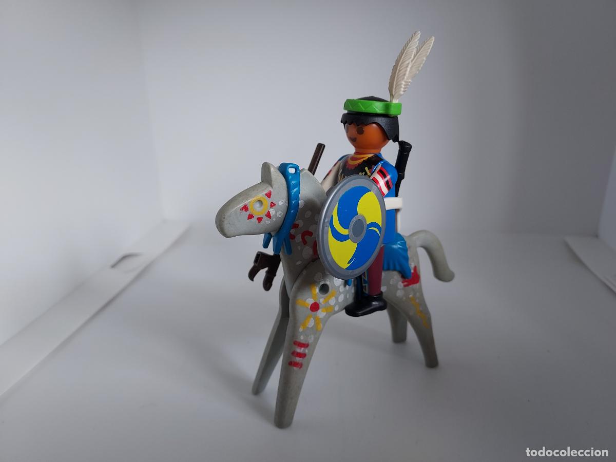 Playmobil: PLAYMOBIL INDIO A CABALLO OESTE WESTERN