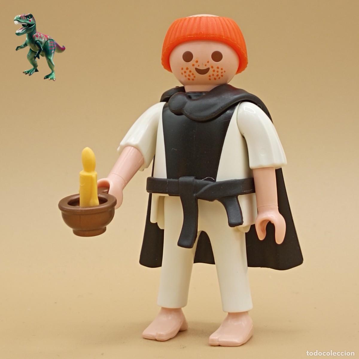 Playmobil: Playmobil figura fraile monje medieval cristiano cura sacerdote templario iglesia monasterio