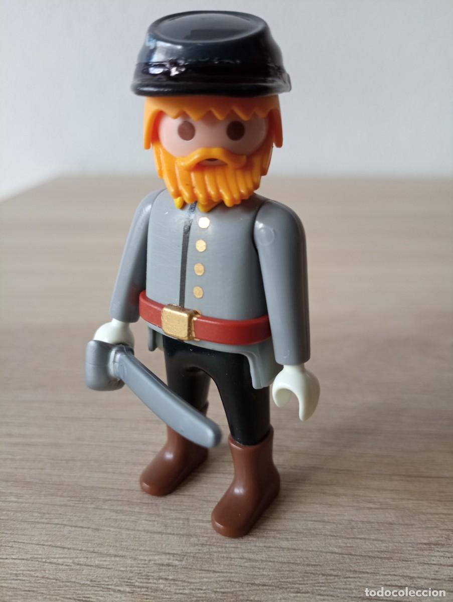 Playmobil: playmobil, lote, custom, oficial, nordista, sudista, oeste, western, bandera, soldado,