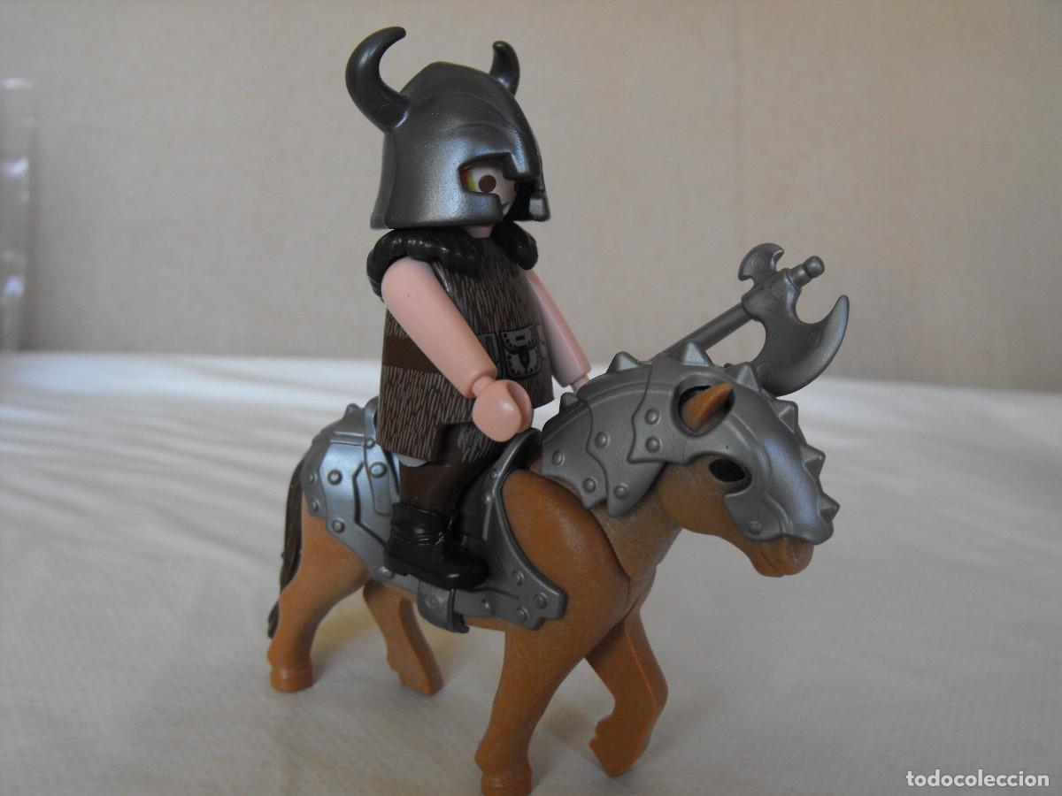 Playmobil: PLAYMOBIL. Guerrero medieval enano a caballo.