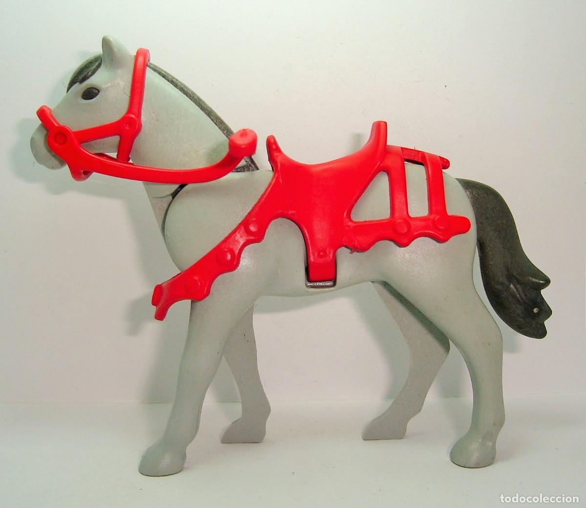 Playmobil: ACCESORIO PLAYMOBIL CABALLO CON SILLA LOTE NUMERO 186