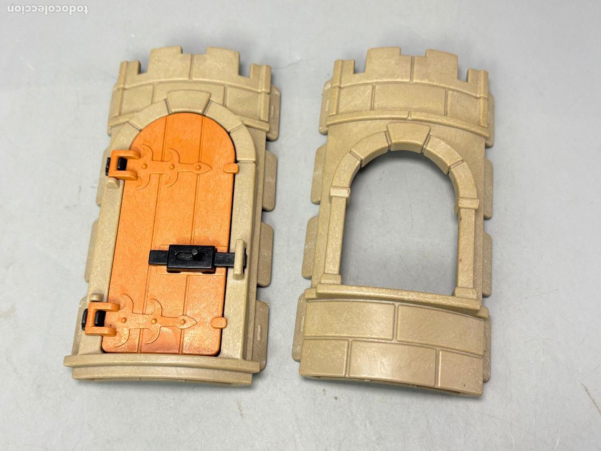 Playmobil: Playmobil lote pared arqueada puerta torre casa castillo