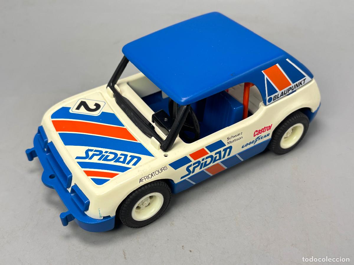 Playmobil: playmobil 3553 coche rally azul defecto techo