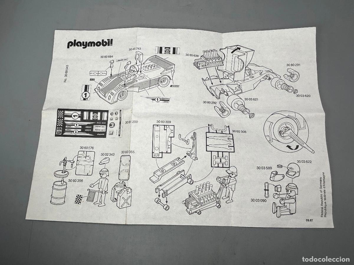 Playmobil: Playmobil 3520 instrucciones coche formula 1