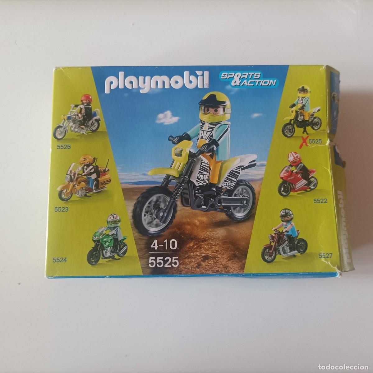 Playmobil: SET MOTO PLAYMOBIL REFERENCIA 5525 . USADA COMPLETA Y EN MUY BUEN ESTADO