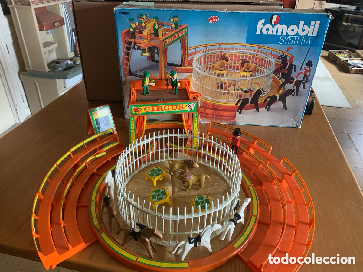 Playmobil: Espectacular Circo FAMOBIL System Vintage (A&ntilde;os 70/80) - Ref. 3194 / Similar + Caja Original