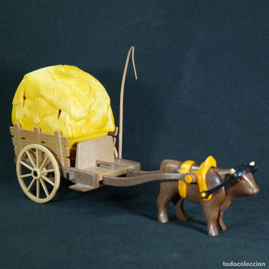Playmobil: Playmobil carro con paja toro ☼