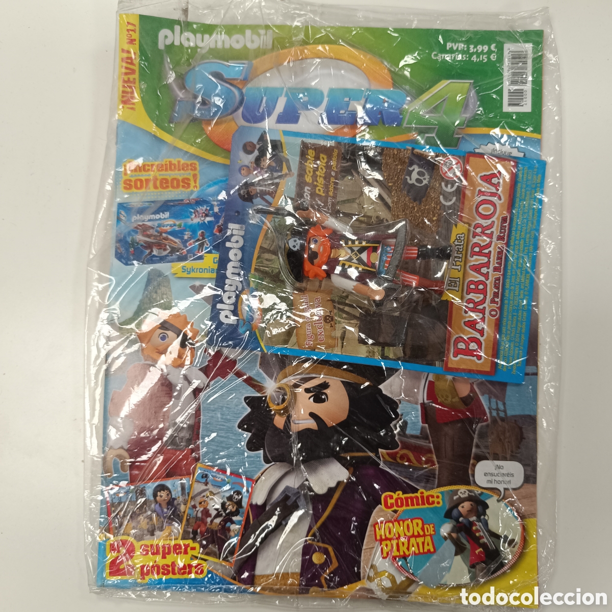 Playmobil: Playmobil Revista Super 4 Numero 17 Barbaroja El Pirata