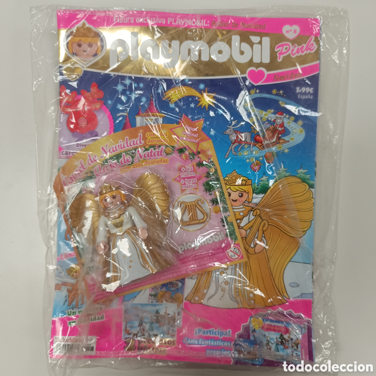 Playmobil: Playmobil Pink Revista Numero 8 &Aacute;ngel De Navidad