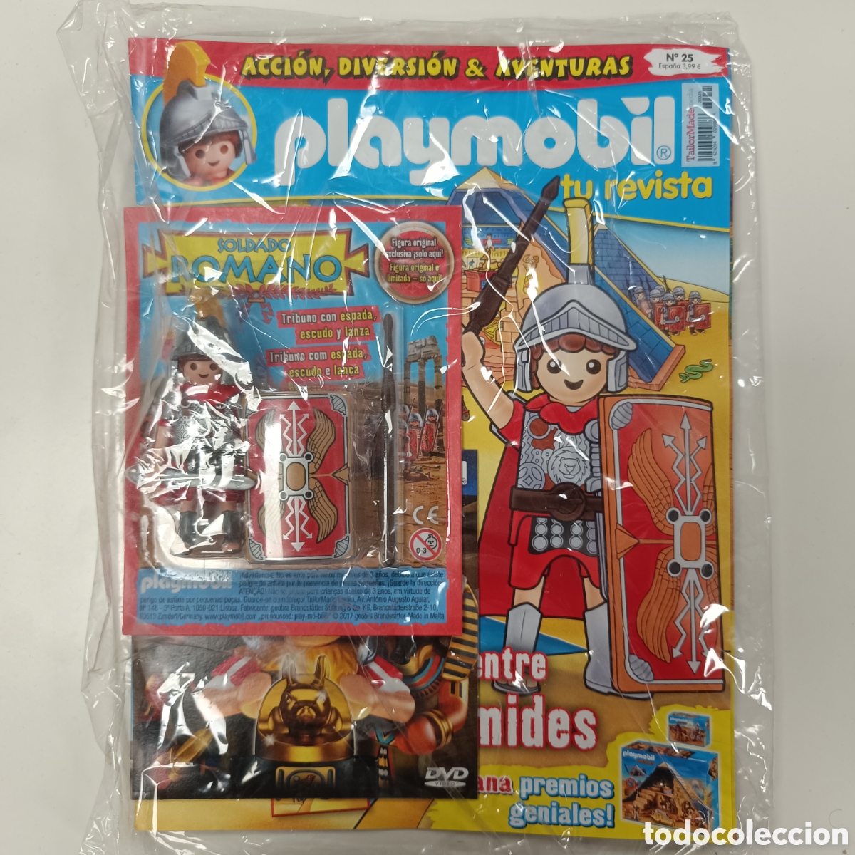 Playmobil: Playmobil Revista Numero 25 Soldado Romano m&aacute;s DVD