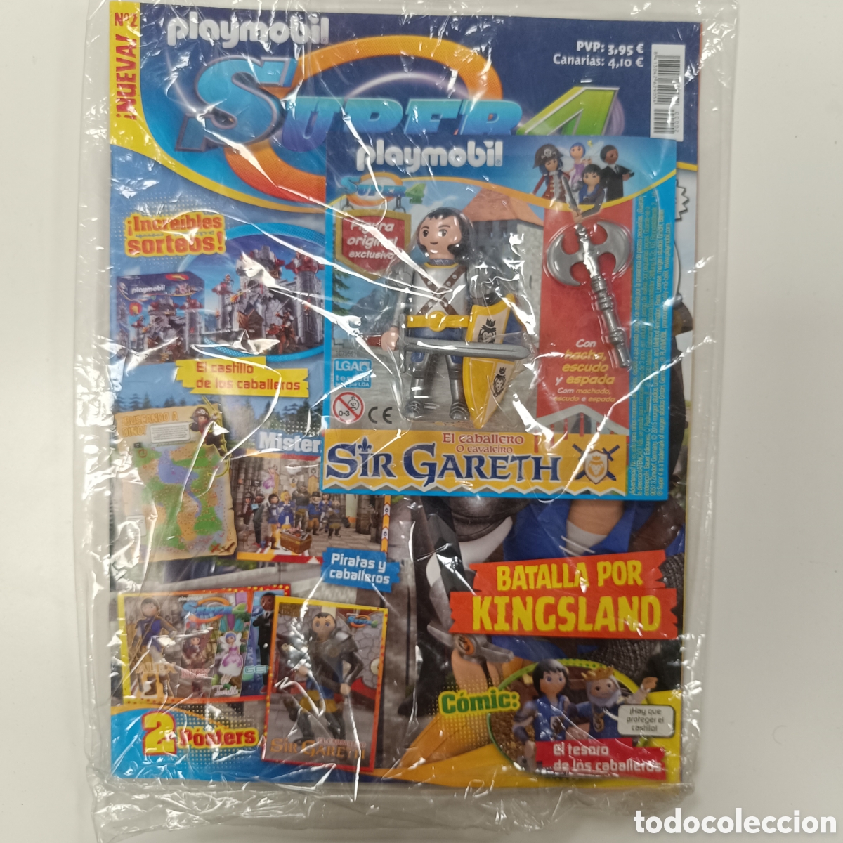 Playmobil: Playmobil Revista Super 4 N&uacute;mero 2 El Caballero Sir Gareth