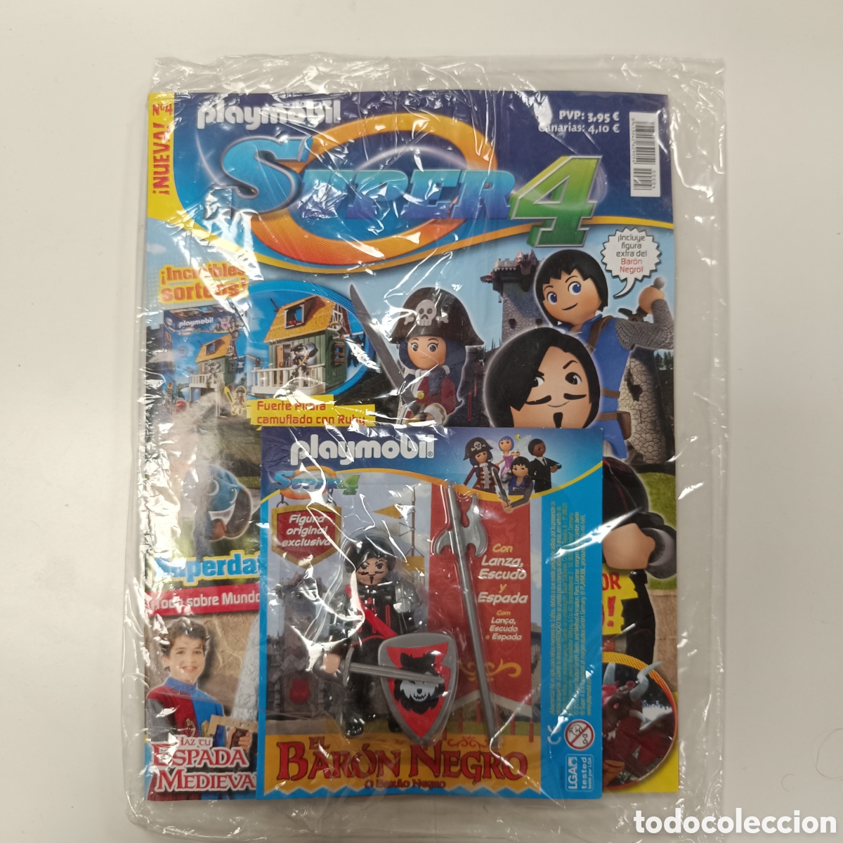 Playmobil: Playmobil Revista Super 4 N&uacute;mero 4 El Bar&oacute;n Negro