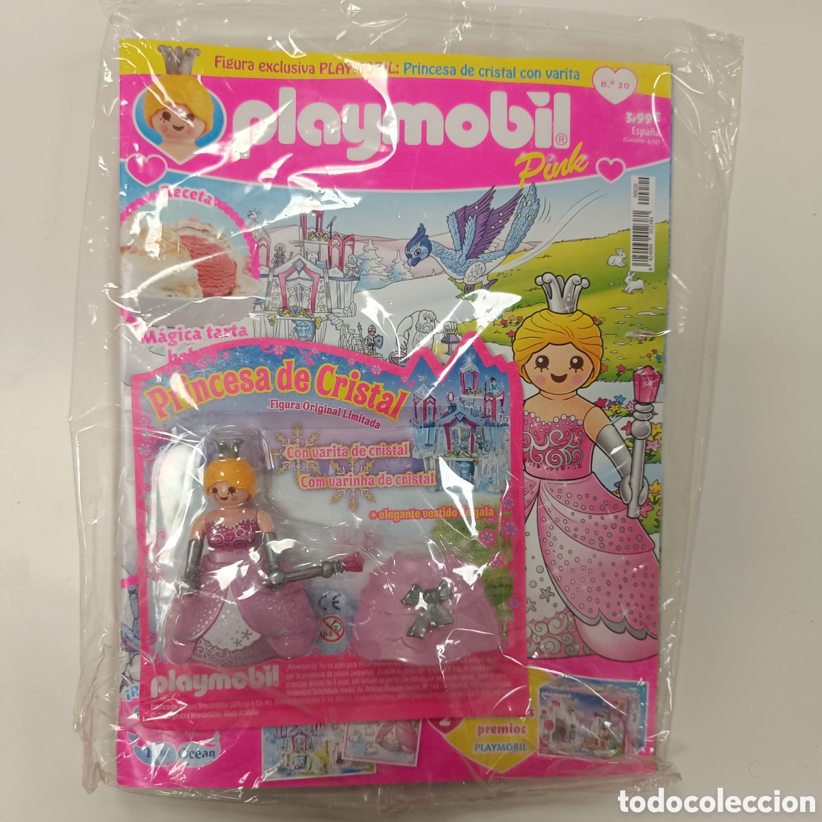 Playmobil: Playmobil Pink Revista Numero 20 Princesa De Cristal