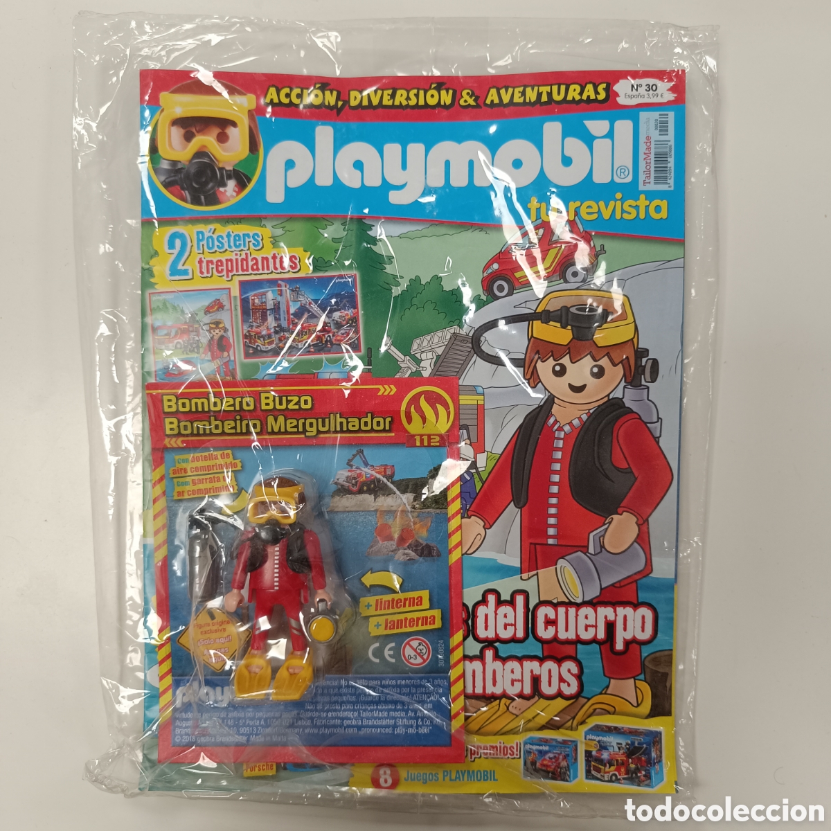 Playmobil: Playmobil Revista Numero 30 Bombero Buzo