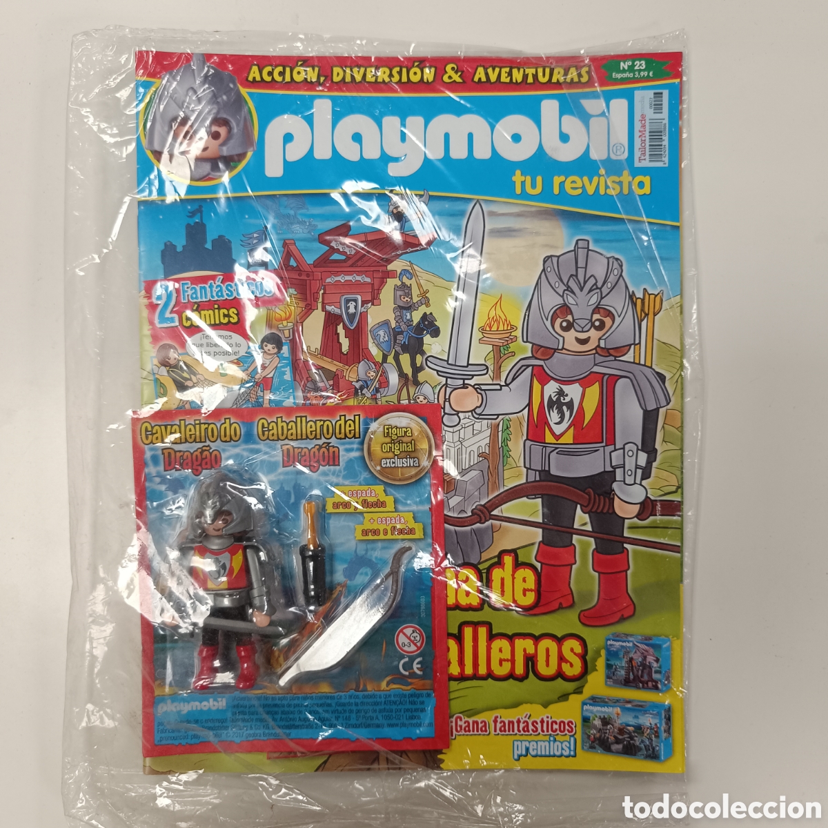 Playmobil: Playmobil Revista Numero 23 Caballero Del Drag&oacute;n