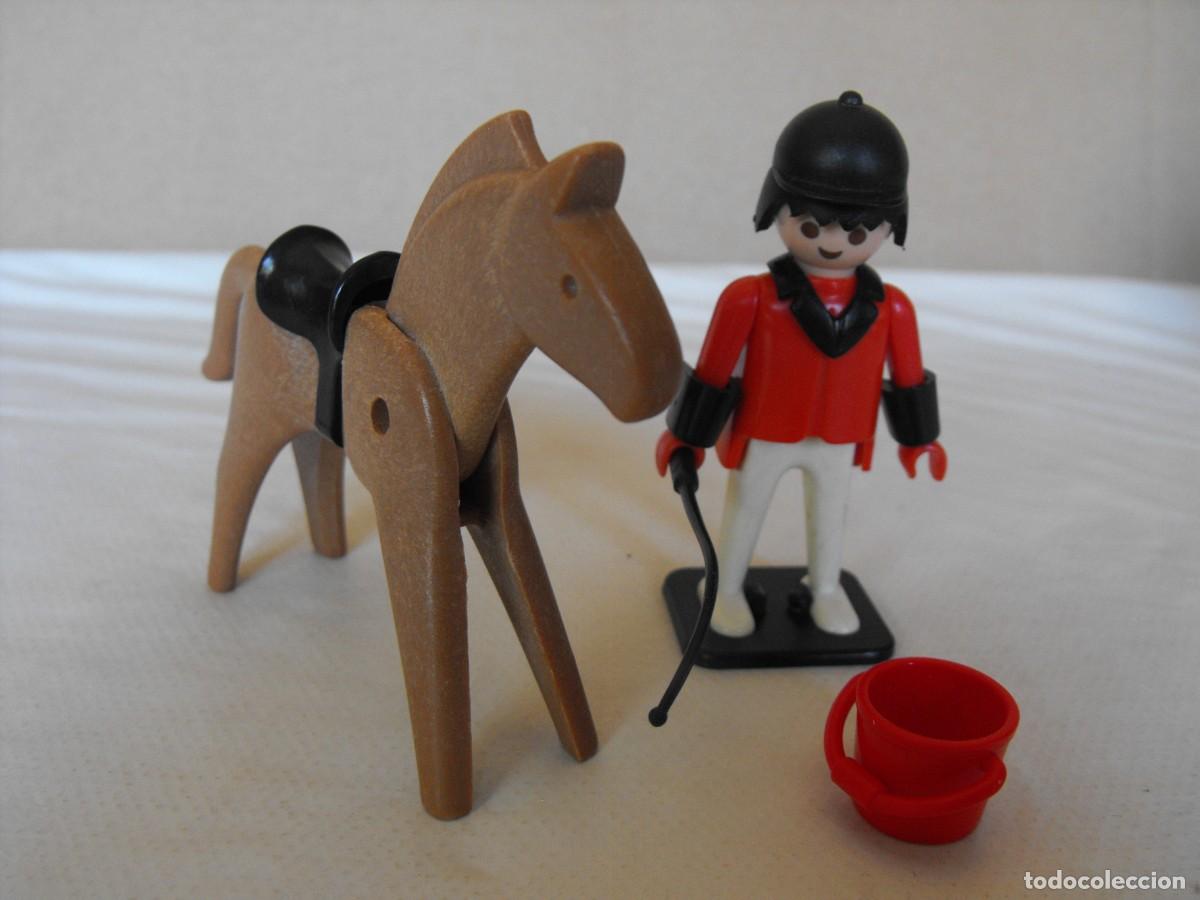 Playmobil: PLAYMOBIL. Jinete con caballo. Primera &eacute;poca. Ref. 3326.