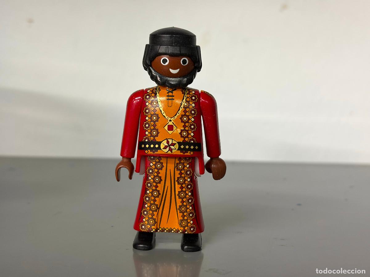 Playmobil: playmobil figura rey mago negrito navidad falda larga-mix20