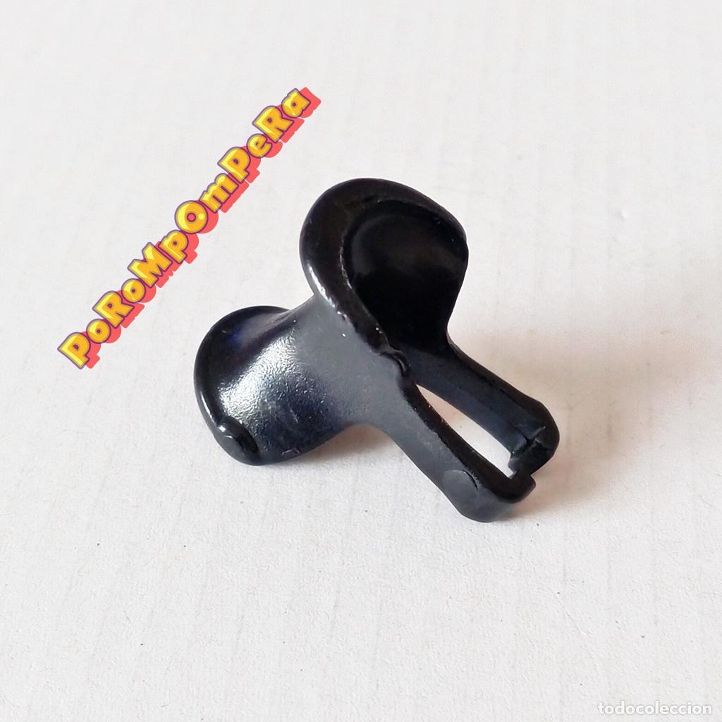 Playmobil: PLAYMOBIL SILLA DE MONTAR NEGRA 1&ordf; &Eacute;POCA MONTURA CABALLO OESTE MEDIEVAL INDIO NORDISTA VAQUERO Q4