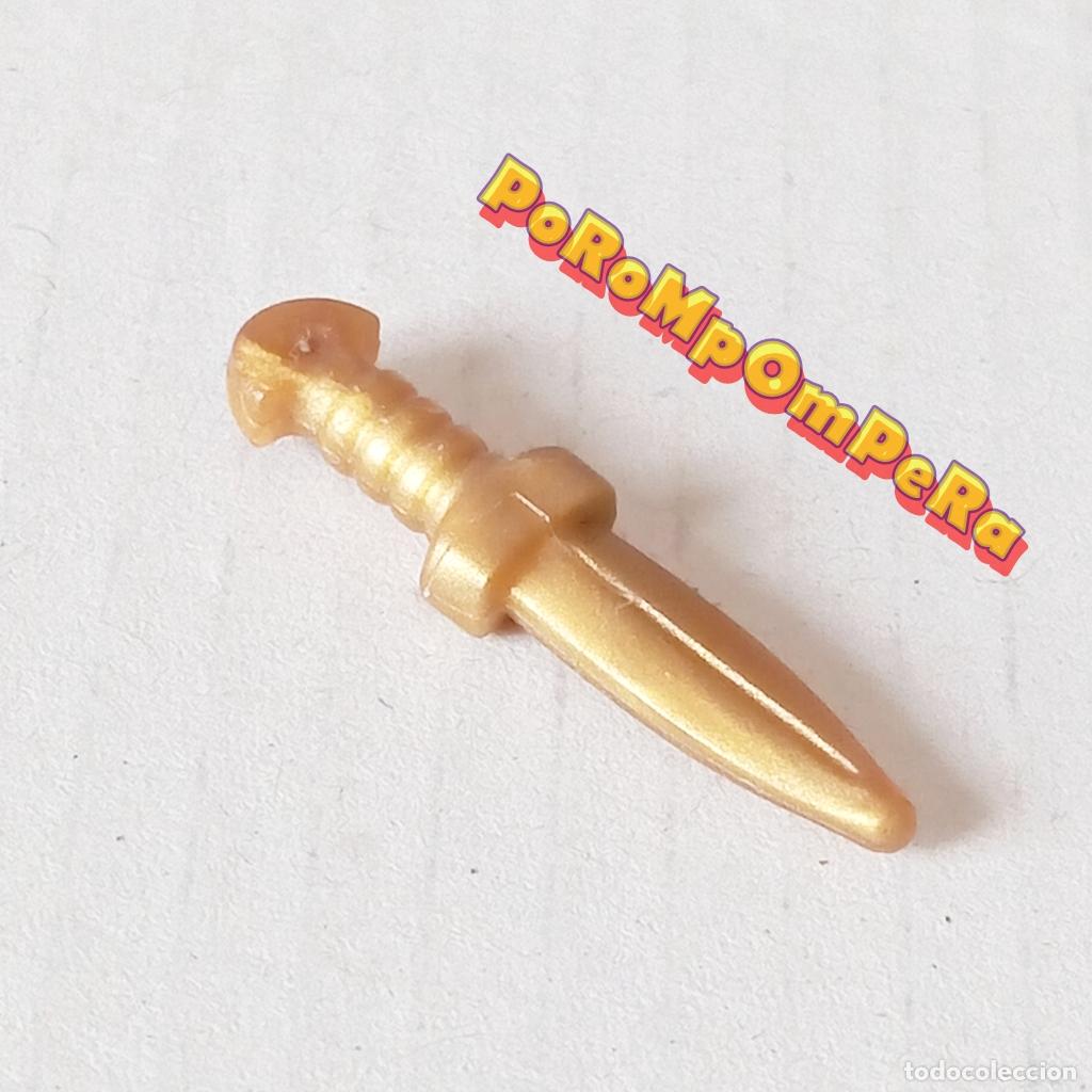 Playmobil: PLAYMOBIL DAGA O PU&Ntilde;AL DORADO ARMA EGIPCIO ROMANO VIKINGO GUERRERO MEDIEVAL GLADIADOR CUCHILLO Q4