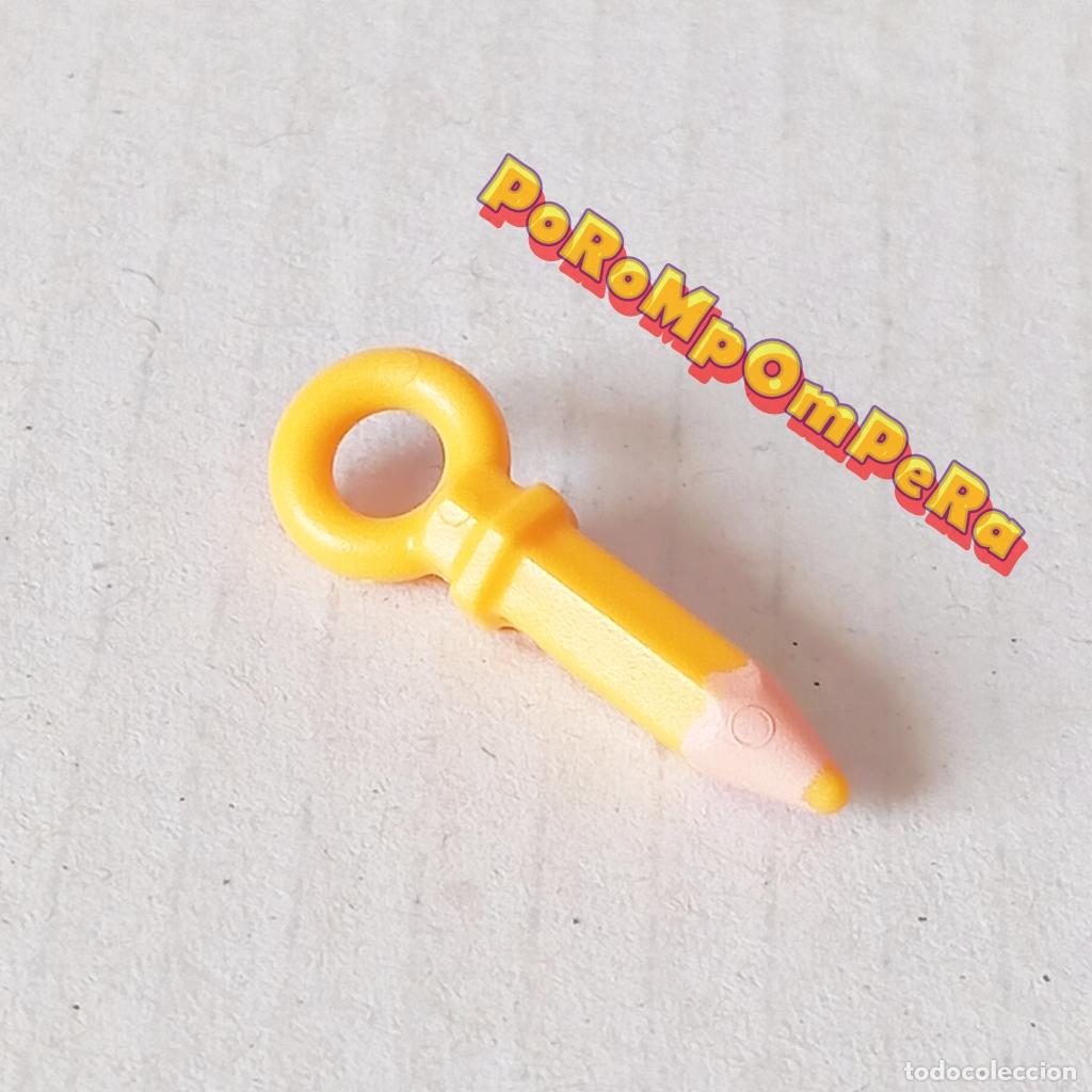 Playmobil: PLAYMOBIL L&Aacute;PIZ AMARILLO EVERDREAMERZ COLGANTE ACCESORIO PULSERA MU&Ntilde;ECA MINIATURA Q4