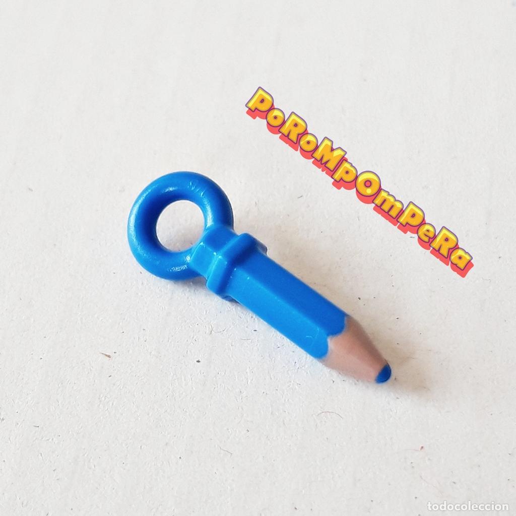 Playmobil: PLAYMOBIL L&Aacute;PIZ AZUL EVERDREAMERZ COLGANTE ACCESORIO PULSERA MU&Ntilde;ECA MINIATURA P3