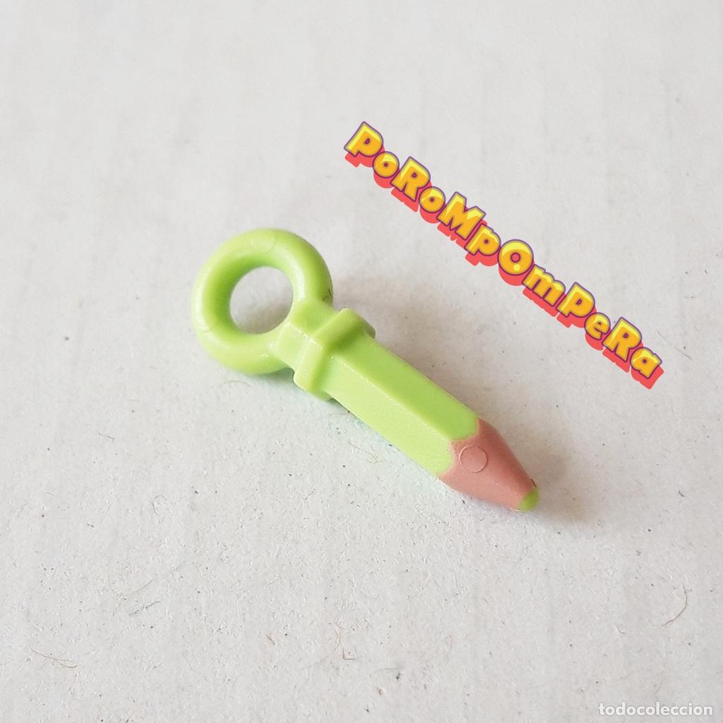 Playmobil: PLAYMOBIL L&Aacute;PIZ VERDE LIMA EVERDREAMERZ COLGANTE ACCESORIO PULSERA MU&Ntilde;ECA MINIATURA P3