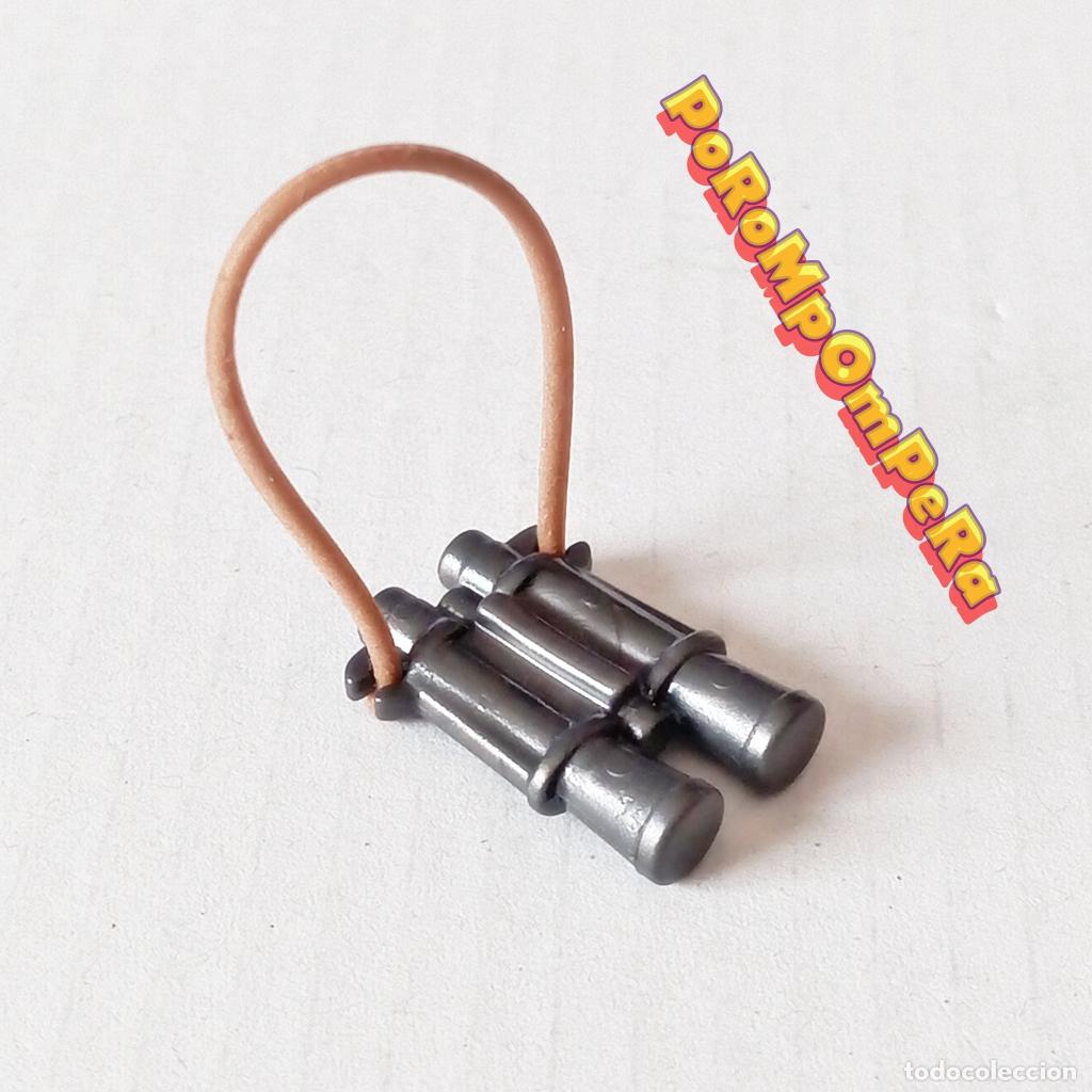 Playmobil: PLAYMOBIL PRISM&Aacute;TICOS GRIS OSCURO CON GOMA MARR&Oacute;N Q4