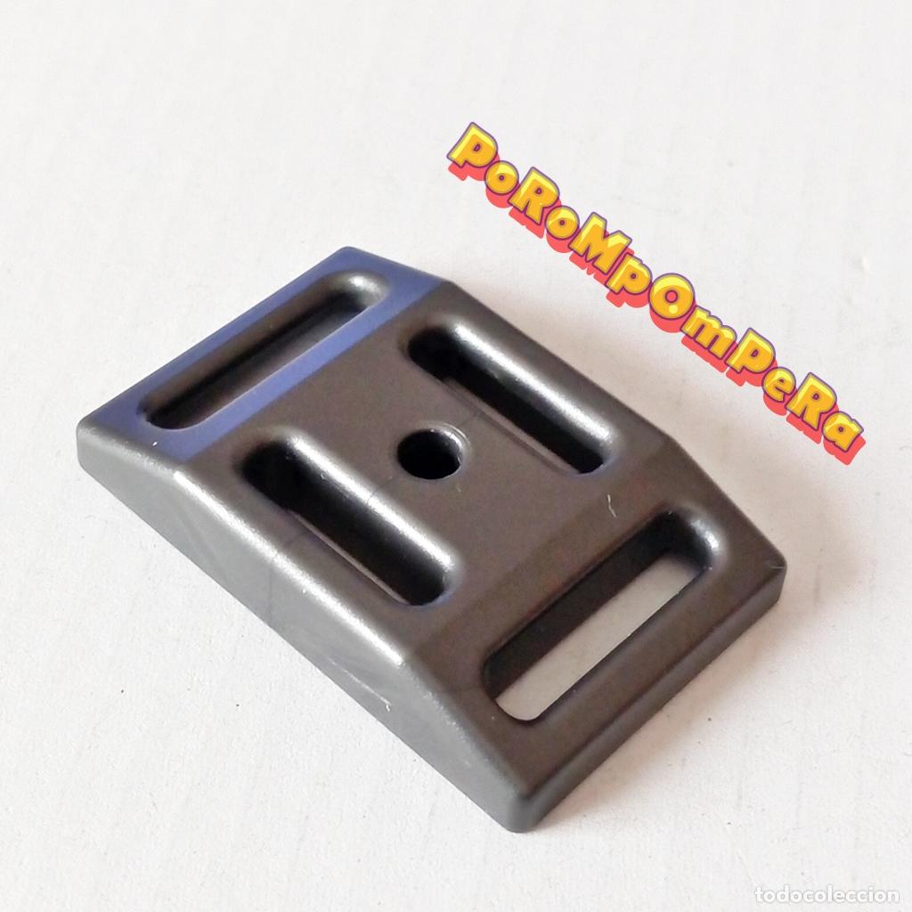 Playmobil: PLAYMOBIL SOPORTE OSCURO POSTE 3004 4043 4044 4047 BASE SE&Ntilde;AL PIEDRA INFERIOR PESO LETRERO Q4