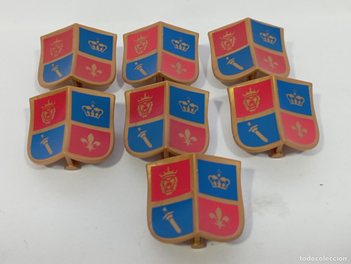 Playmobil: PLAYMOBIL 7 ESCUDOS MEDIEVAL ROMANO ARMAS
