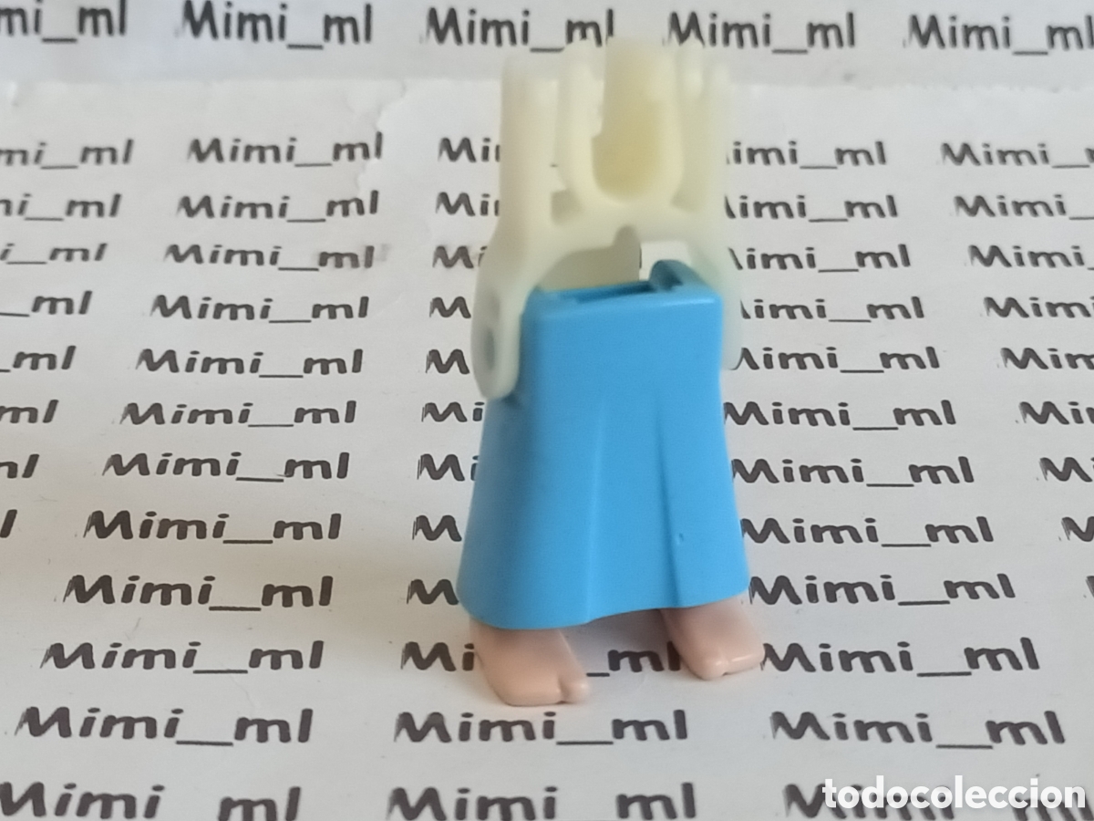 Playmobil: Playmobil piernas con esqueleto mujer falda vestido azul pies descalzos recambios figuras