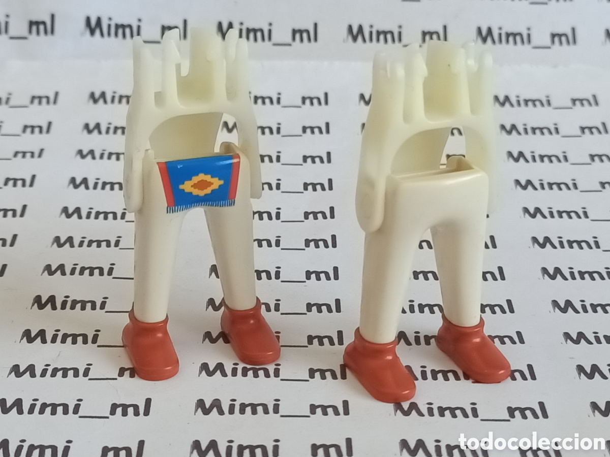 Playmobil: Playmobil 2 pares piernas con esqueleto hombre guerrero indio poblado western oeste recambios figura