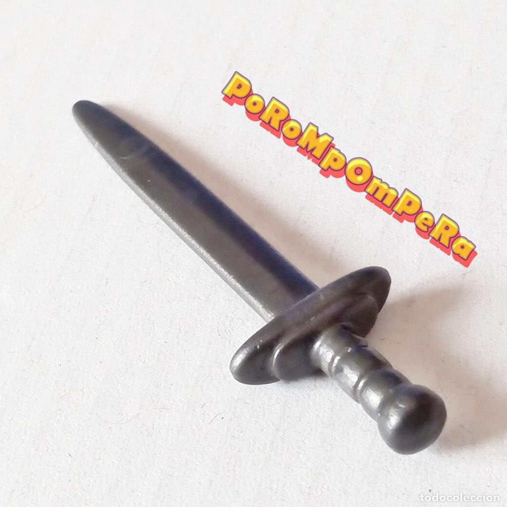 Playmobil: PLAYMOBIL ESPADA OSCURA EMPU&Ntilde;ADURA RECTA CABALLERO MEDIEVAL REY PR&Iacute;NCIPE GUERRERO VIKINGO B&Aacute;RBARO Q4