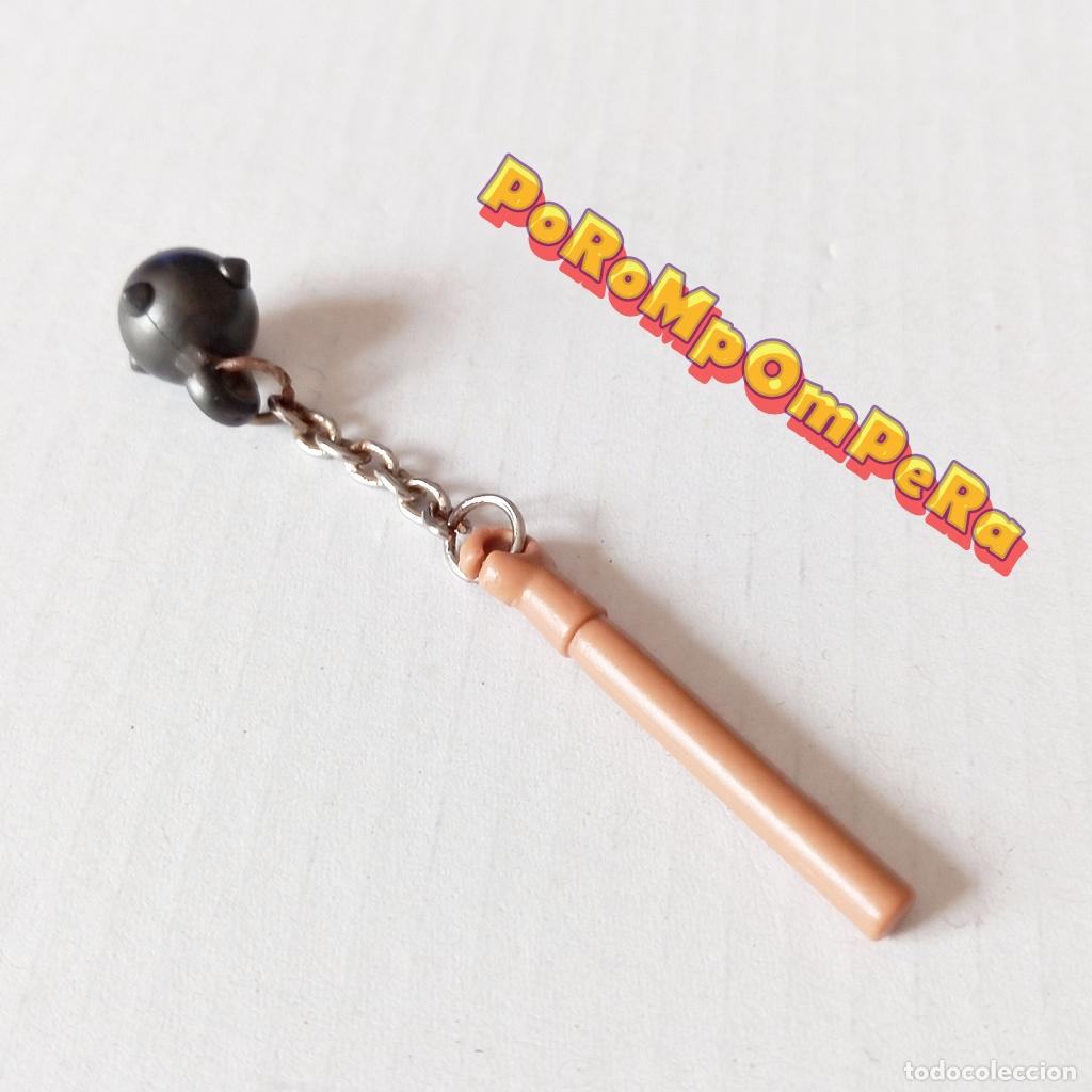 Playmobil: PLAYMOBIL MAYAL DE ARMAS MARR&Oacute;N MAZA CADENA MET&Aacute;LICA BOLA PINCHOS GRIS ARMA MEDIEVAL Q4