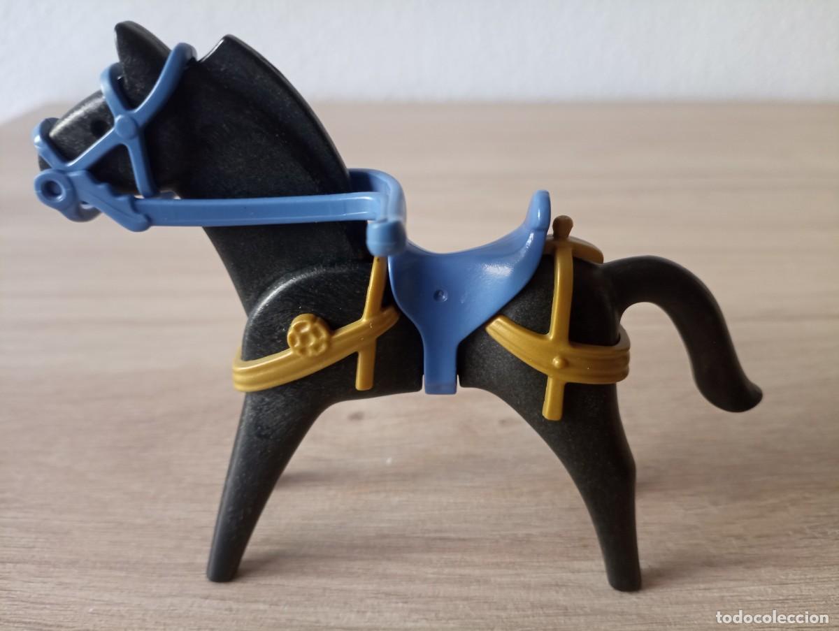 Playmobil: playmobil, lote, soldados, original. Ref 3899, caballo, silla, rienda azul, SOLO HOY