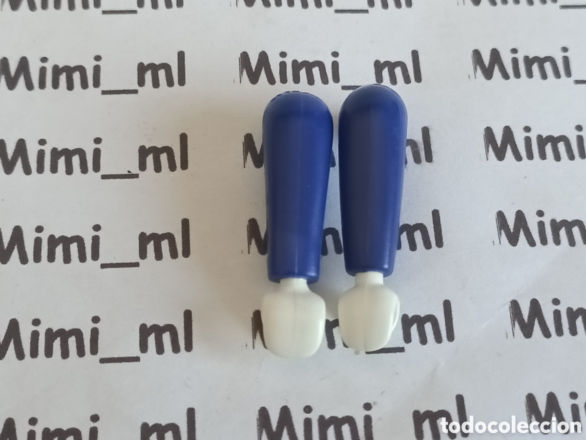 Playmobil: Playmobil brazos azul marino y guantes blancos western oeste recambios figuras