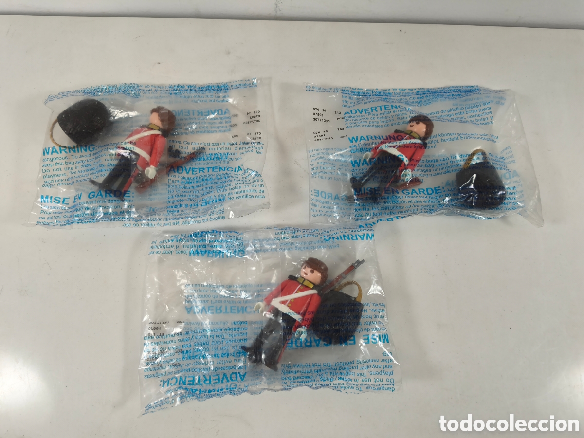 Playmobil: Lote de 3 soldados de la Guardia Real inglesa de Playmobil