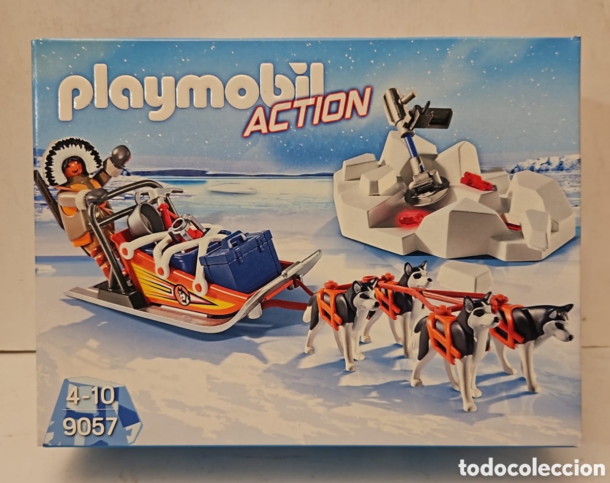 Playmobil: PLAYMOBIL ACTION 9057- TRINEO DE HUSKYS, NUEVO PRECINTADO COMPLETO