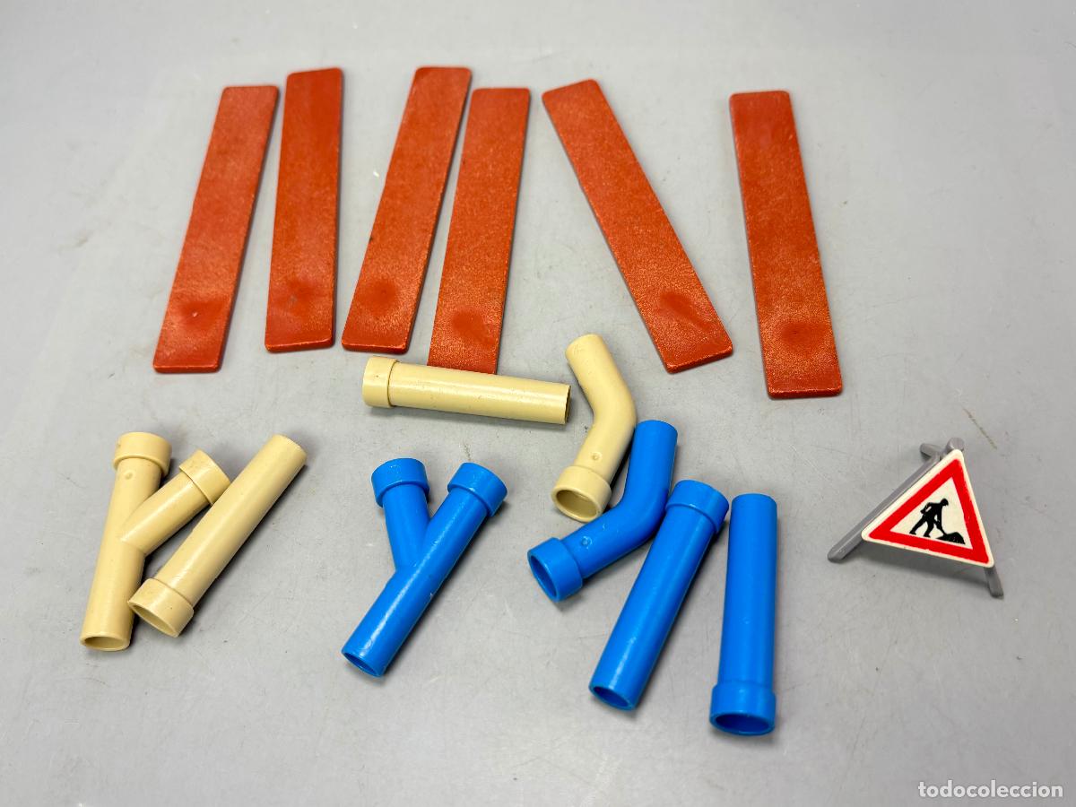 Playmobil: Playmobil lote list&oacute;n con tuber&iacute;a obra