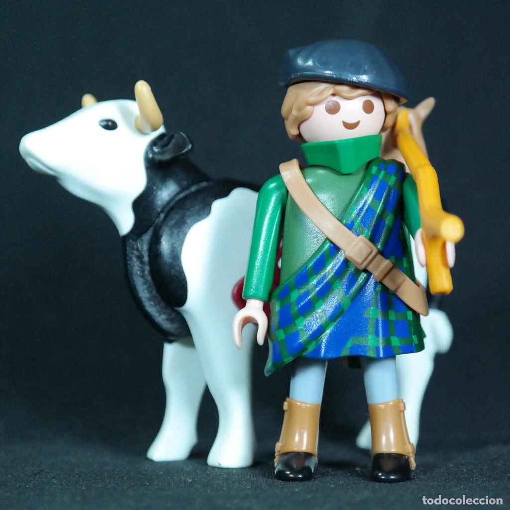 Playmobil: Playmobil escoces pastor con vaca ☼