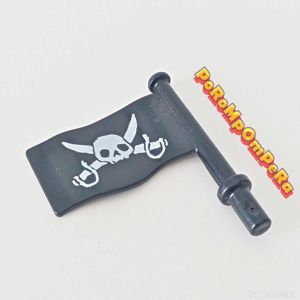 Playmobil: PLAYMOBIL BANDERA NEGRA CALAVERA SABLES BOTE PIRATA 5894 BANDER&Iacute;N CR&Aacute;NEO BARCA i1