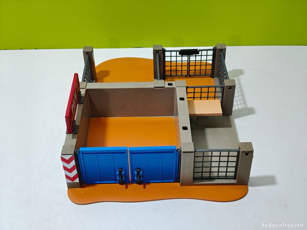 Playmobil: Playmobil base-almac&eacute;n construcci&oacute;n P&M, obra, operarios, carretillo, jumper, oruga, city...