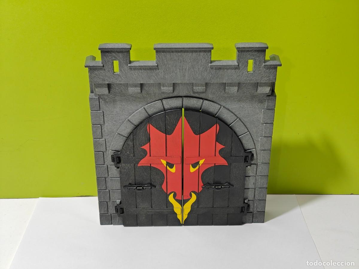 Playmobil: Playmobil complemento-puerta castillo del drag&oacute;n rojo ref 3269, medieval, samur&aacute;is, Novelmore