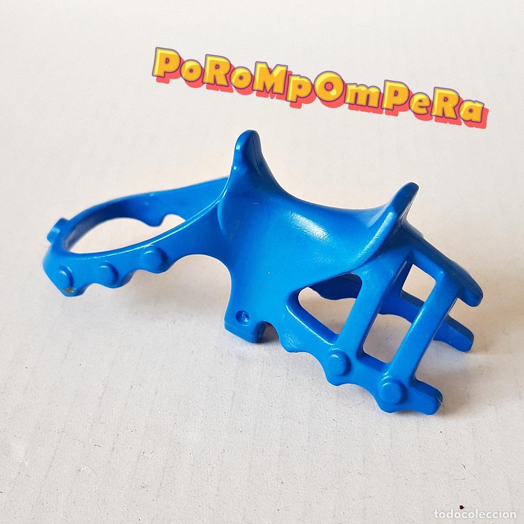 Playmobil: PLAYMOBIL SILLA MONTAR AZUL 4177 4339 4430 5784 6000 ARN&Eacute;S CABALLO MEDIEVAL MONTURA 2&ordf; GEN P4